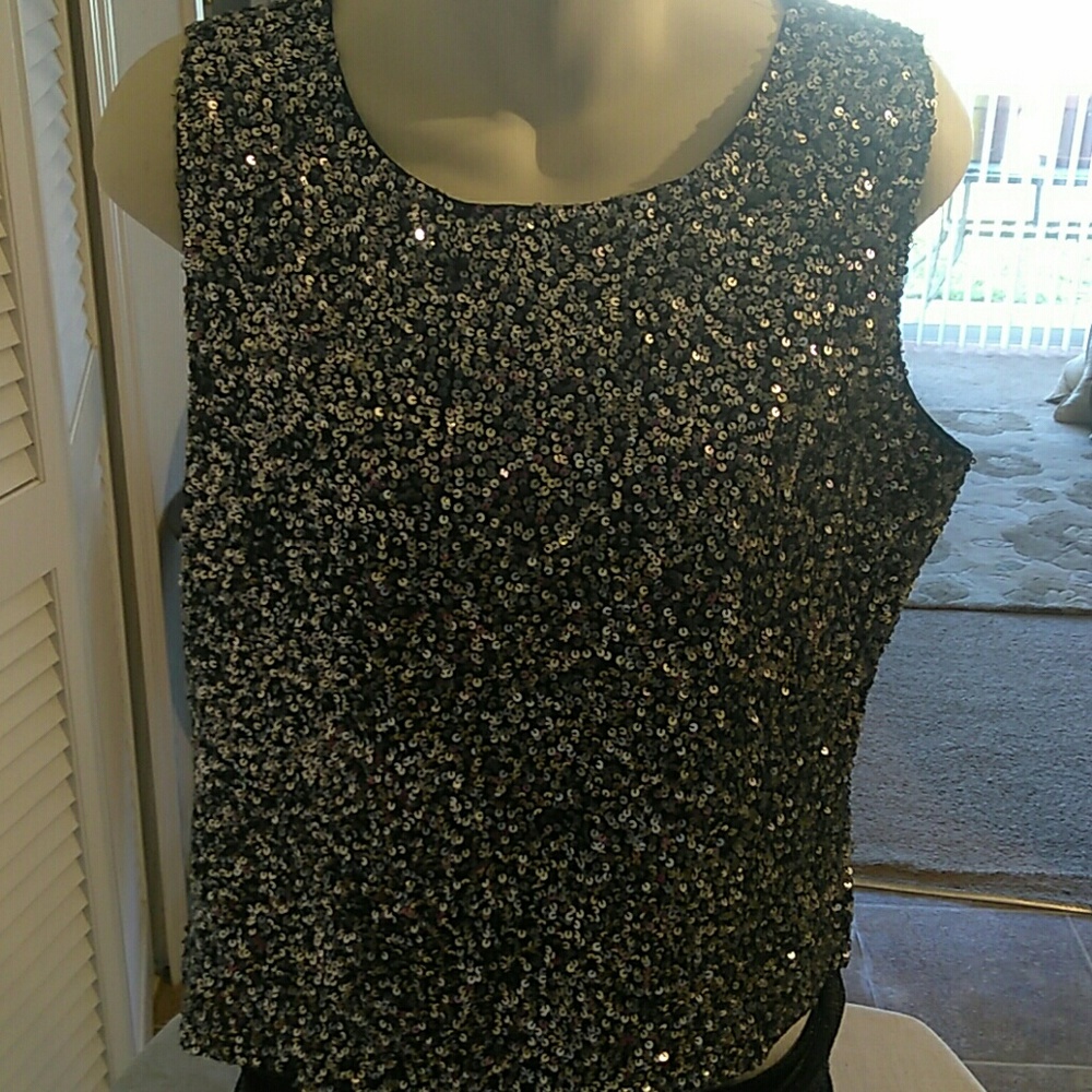 Jennifer Moore Sequined Shell